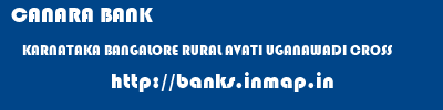 CANARA BANK  KARNATAKA BANGALORE RURAL AVATI UGANAWADI CROSS  banks information 